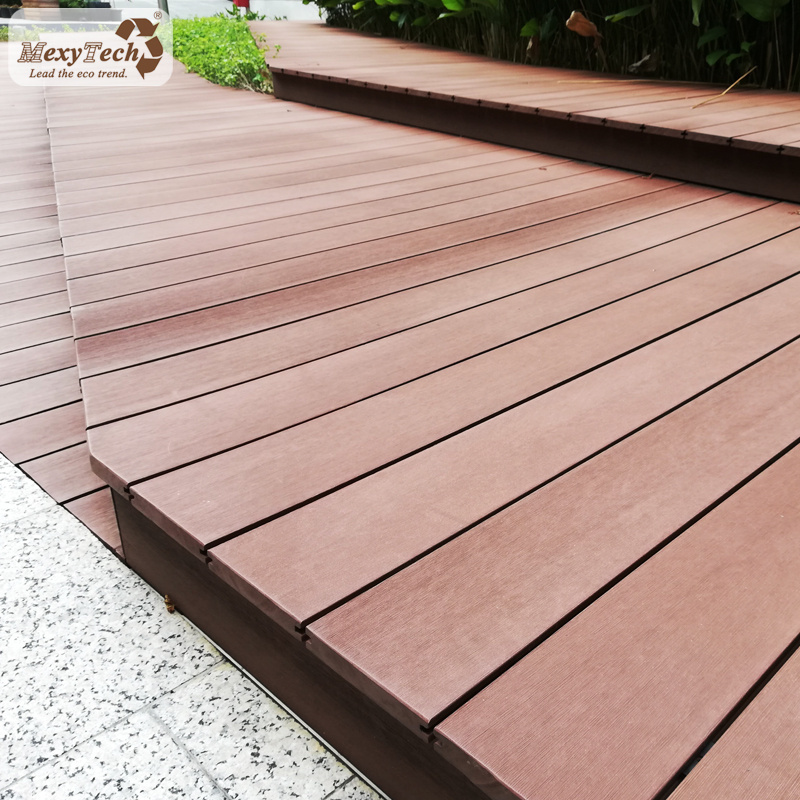 durable and hardwood wpc deck with waterproof outdoor deck flooring