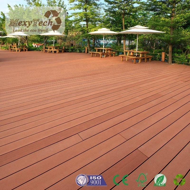 Marine cheap prices Recyclable eco wpc decking wholesale Hollow wood texture composite floor board  decking discontinued