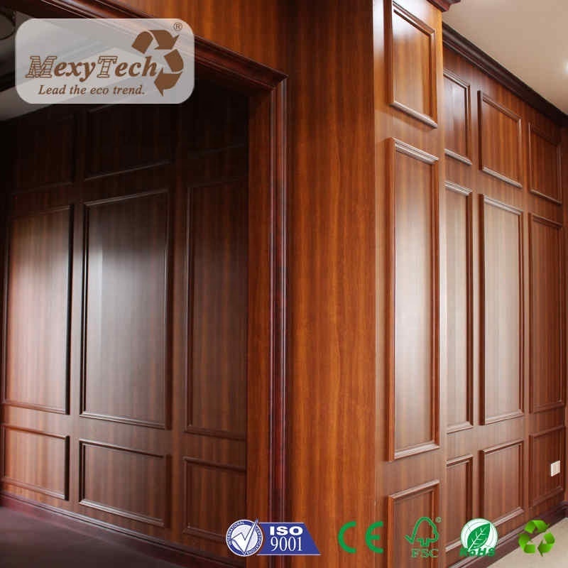 China Foshan MexyTech Beautiful wall panels wall interior/pvc wall panel wood/decorative wall panel wood molding