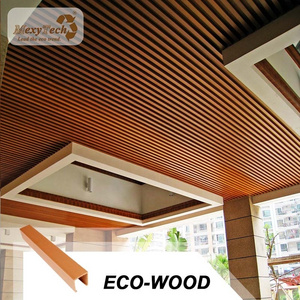 new design wpc material indoor composite wood ceiling panel