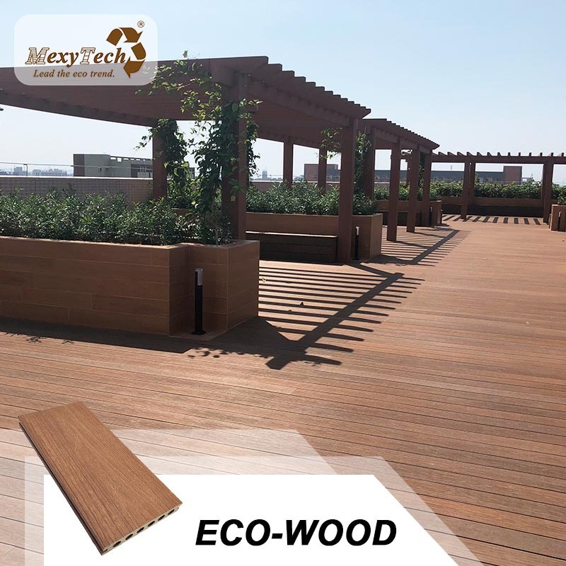 Solid wpc decking floor deck coextrusion decking