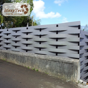 foshan cheap price wpc composite wood palisade woven vinyl fence with garden and terrace used