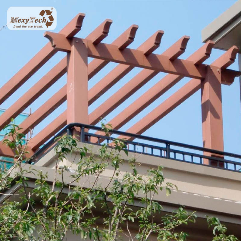 outdoor garden anti-uv wpc pergola easy install composite pergola