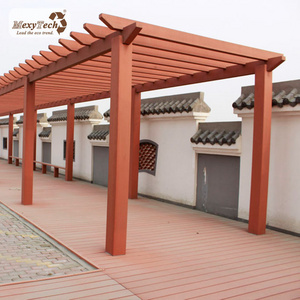 outdoor garden anti-uv wpc pergola easy install composite pergola