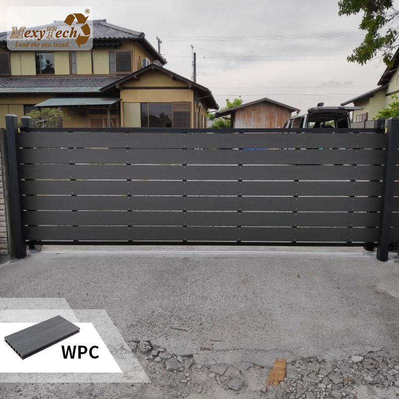 Fencing, Trellis & Gates Metal Aluminum outdoor panel driveway gate fence single gate swing gate