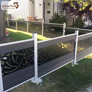 balcony high quality cheap wrought iron wpc fence privacy fence screen