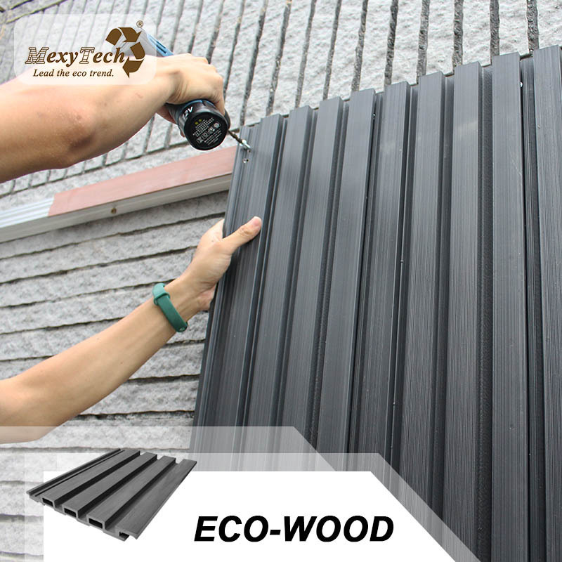 100% Waterproof wood composite wpc out door wall cladding  panel waterproof