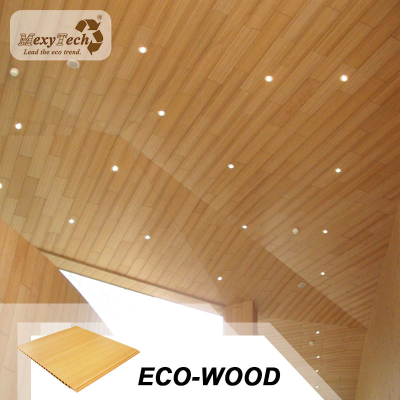 composite plastic insulated ceiling boards hotel wood planks decorative ceiling panel board