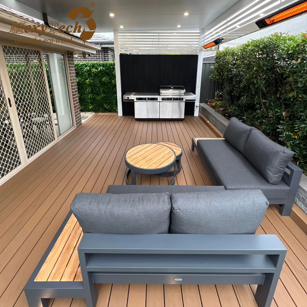 ASA Decking invisible gap design Decking Premium Co-extrusion PVC ASA Decking Board