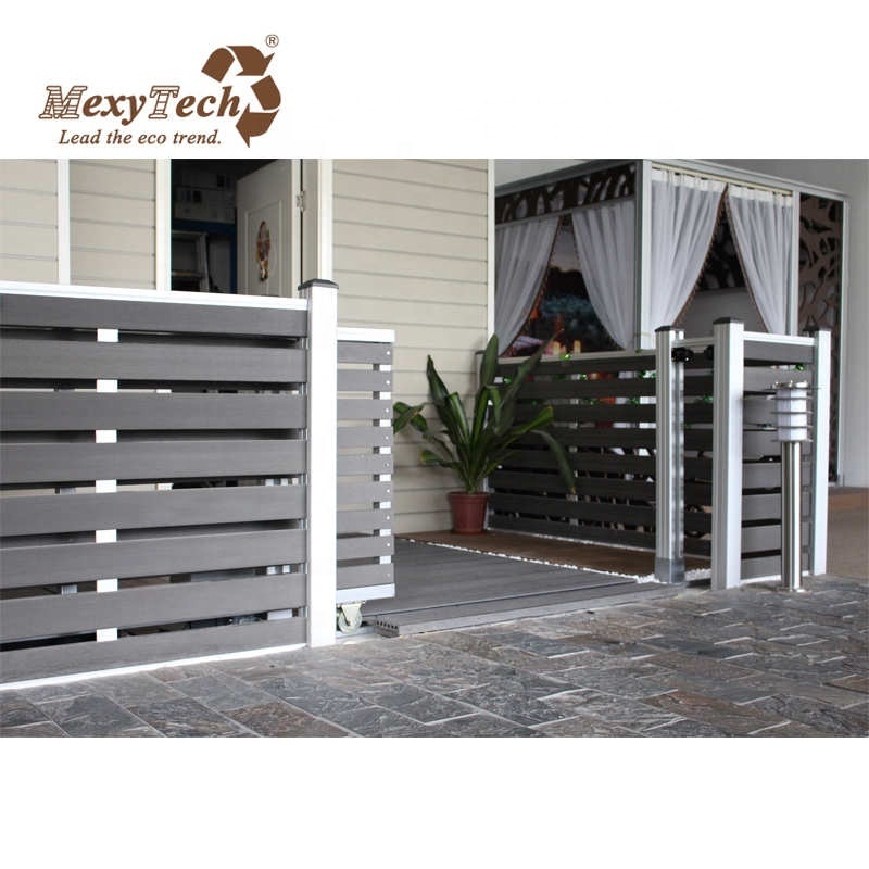 sliding fence door aluminum frame driveway gate and fence design electronic door for outdoor garden