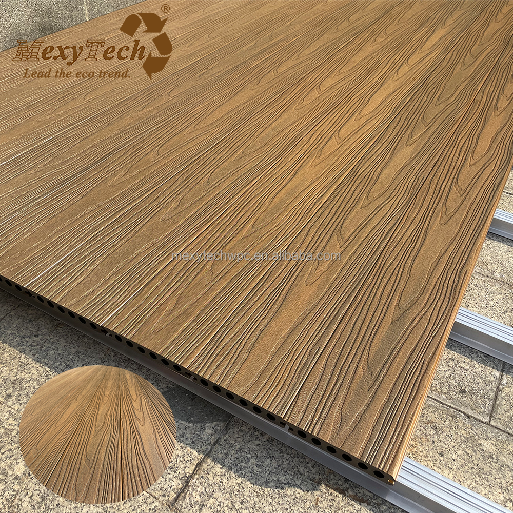 Outdoor decking boards No-gap design  Wood Plastic Composite Decking flooring Timber Wpc Decking