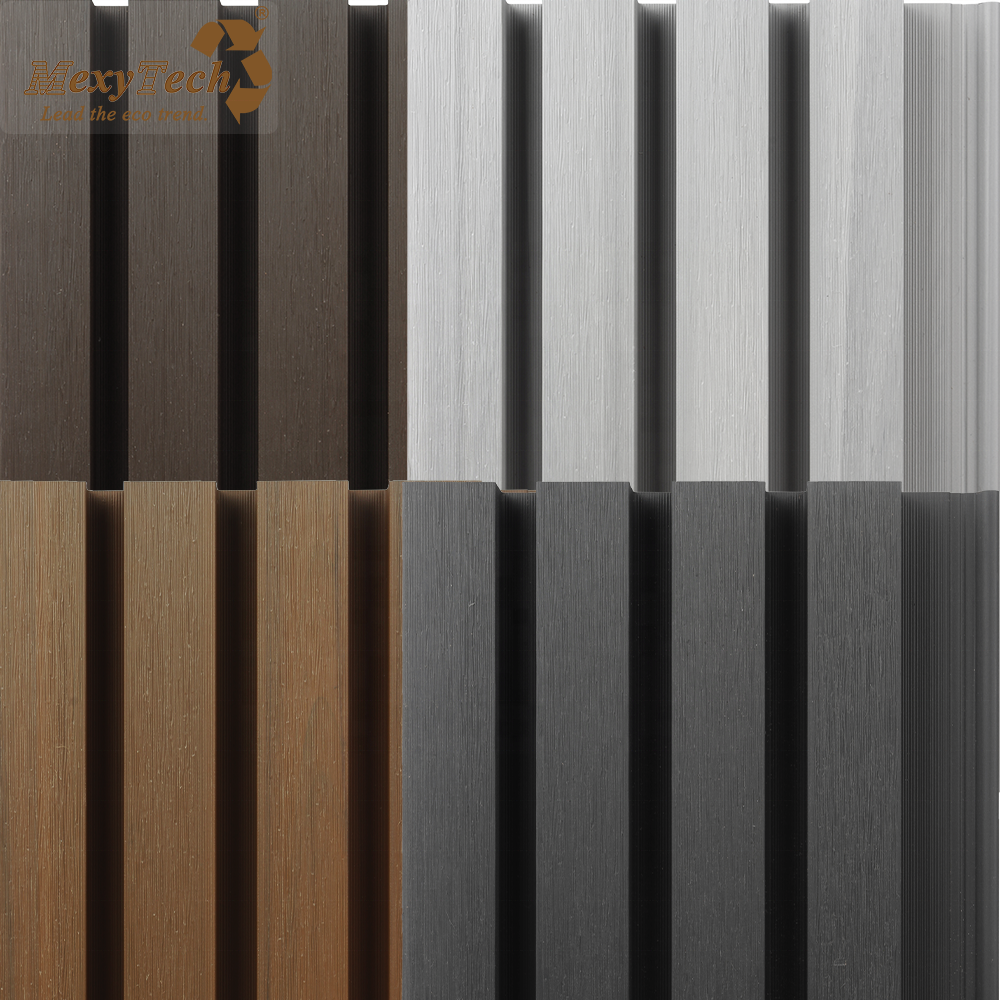 Fireproof Wooden Slat Acoustic Decoration Strong Bathroom Wpc Board Sheet Wall Panel De Pared De Lambrin Wpc