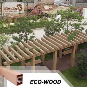 Foshan Factory Best Modern WPC unique style outdoor garden composite wood wpc gazebo