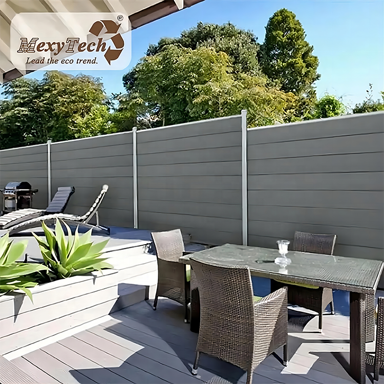 privacy fencing house decorative wood plastic composite panel wpc fence