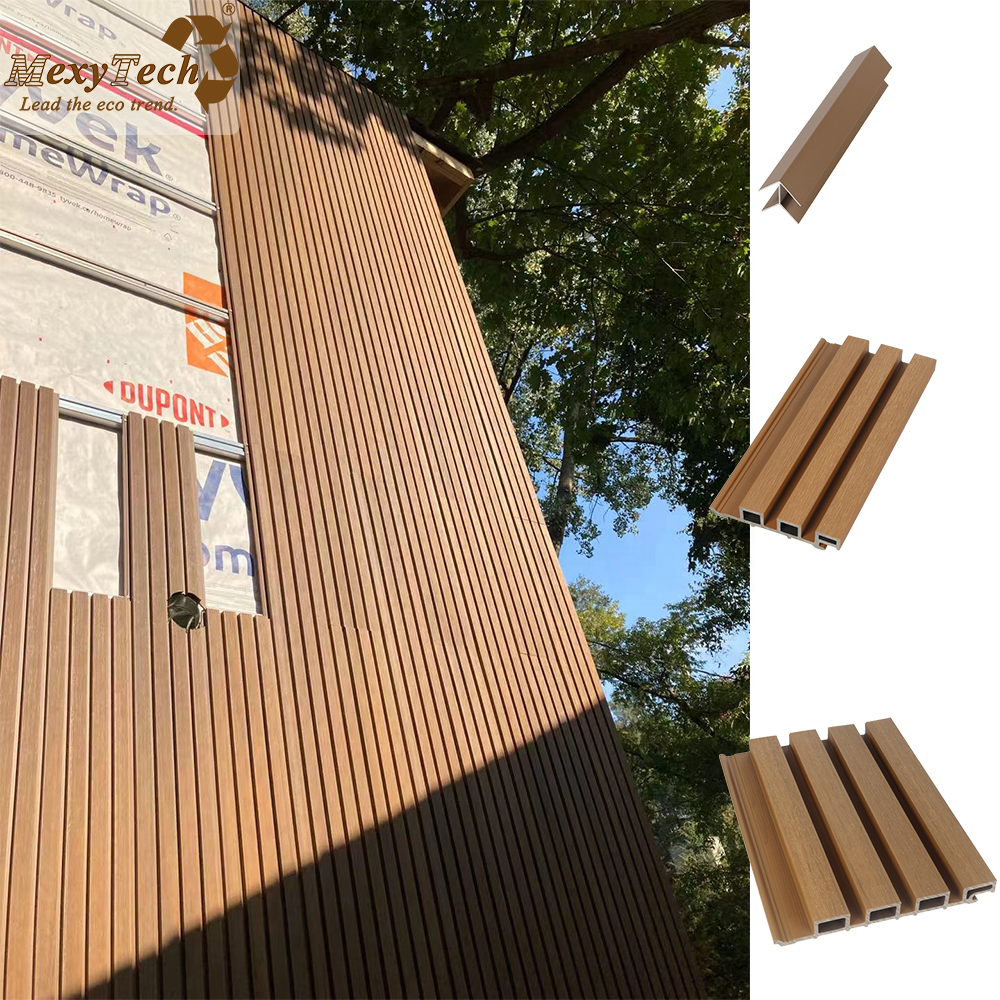 Fireproof Wooden Slat Acoustic Decoration Strong Bathroom Wpc Board Sheet Wall Panel De Pared De Lambrin Wpc