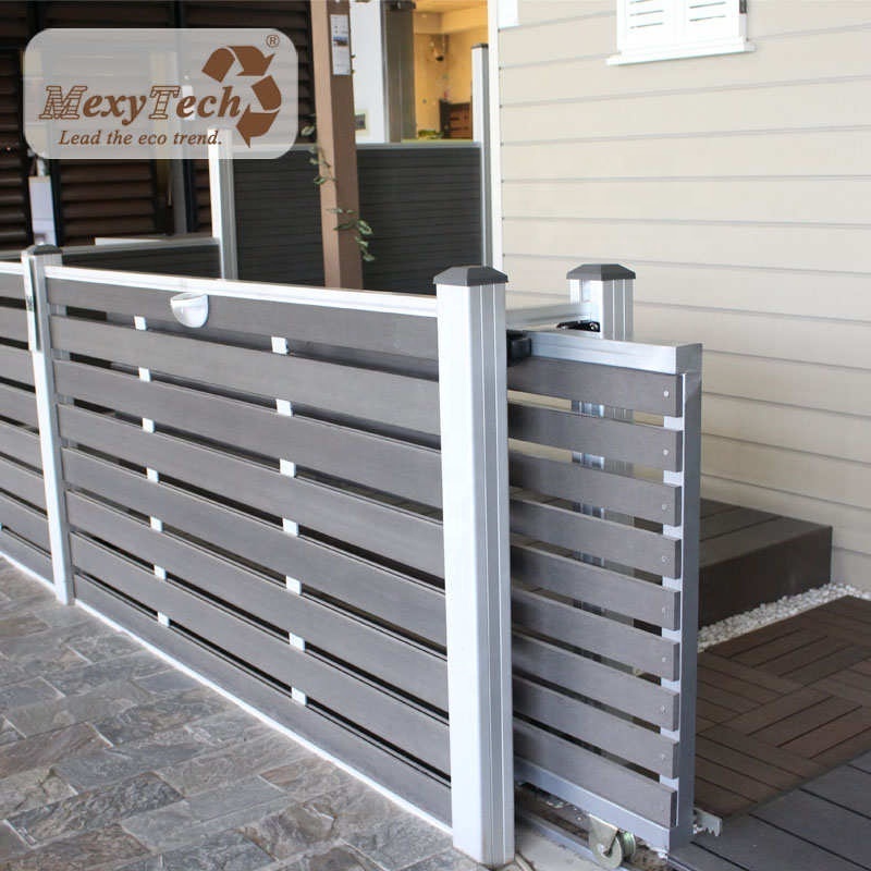 sliding fence door aluminum frame driveway gate and fence design electronic door for outdoor garden