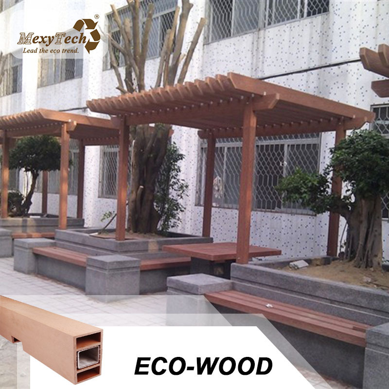 Foshan Factory Best Modern WPC unique style outdoor garden composite wood wpc gazebo