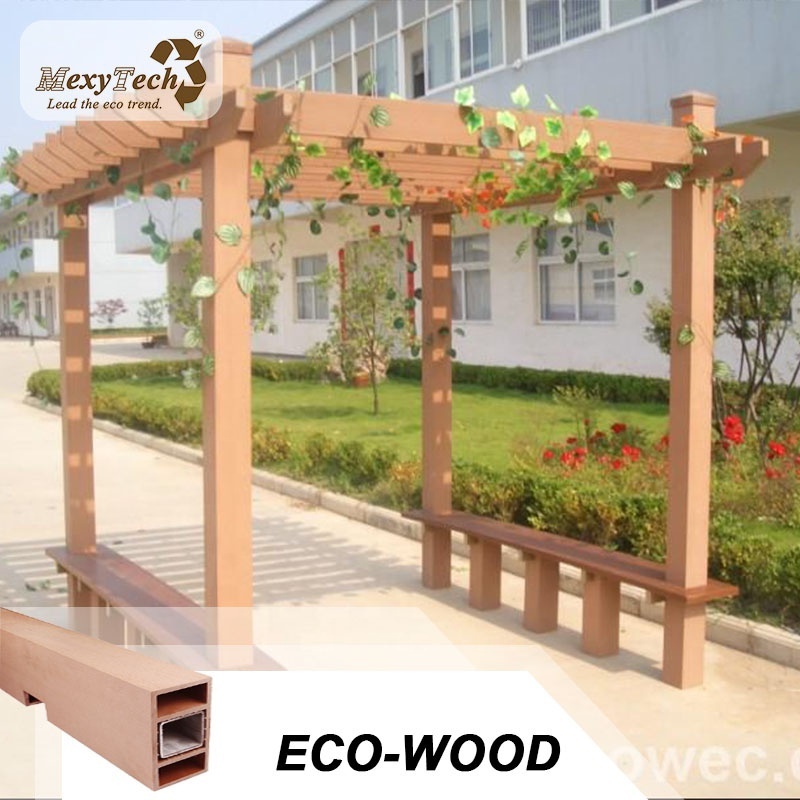 cheap arches arbours pergolas , ecological wood plastic composite wpc gazebo pergola