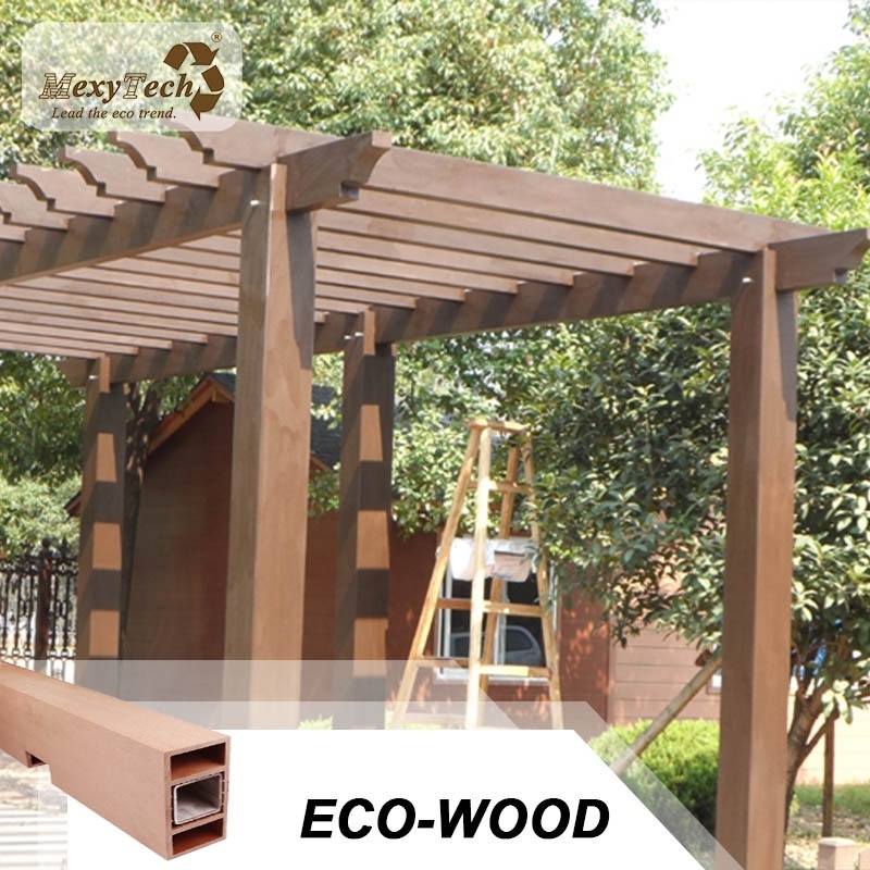 Quick installing wood like pergola outdoor gazebo 3x4 park used wpc pergola