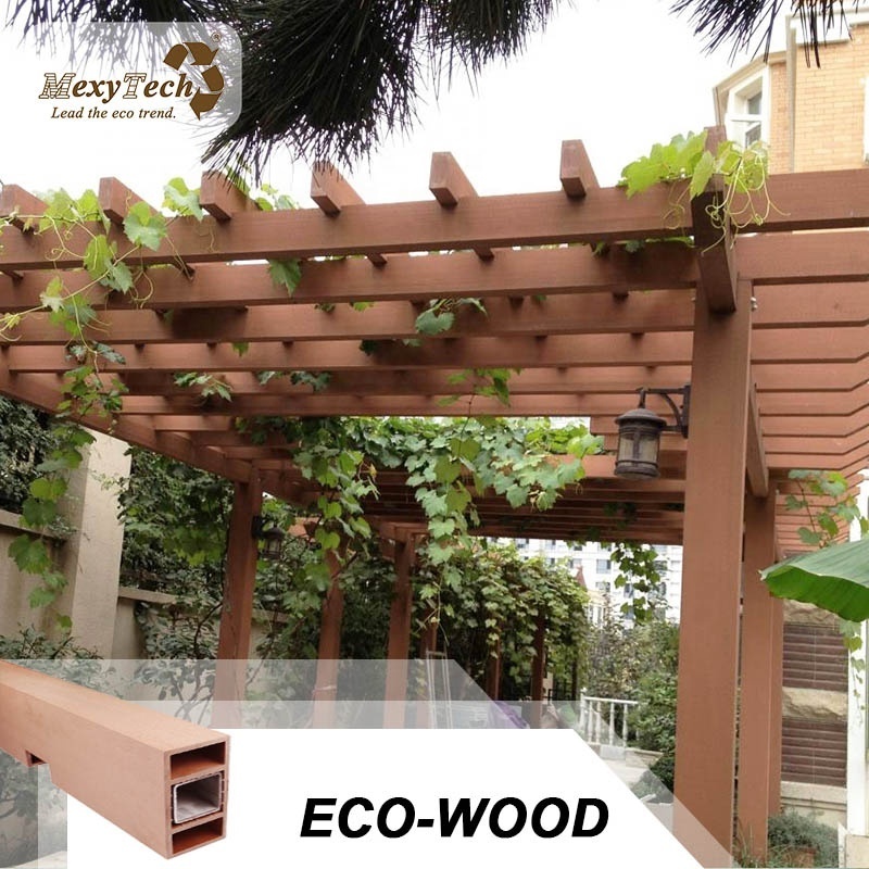 Quick installing wood like pergola outdoor gazebo 3x4 park used wpc pergola