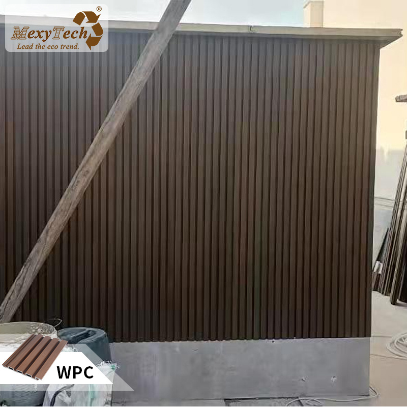 UV-resistant WPC PE wall panels Decoration Exterior composite wooden plastic siding