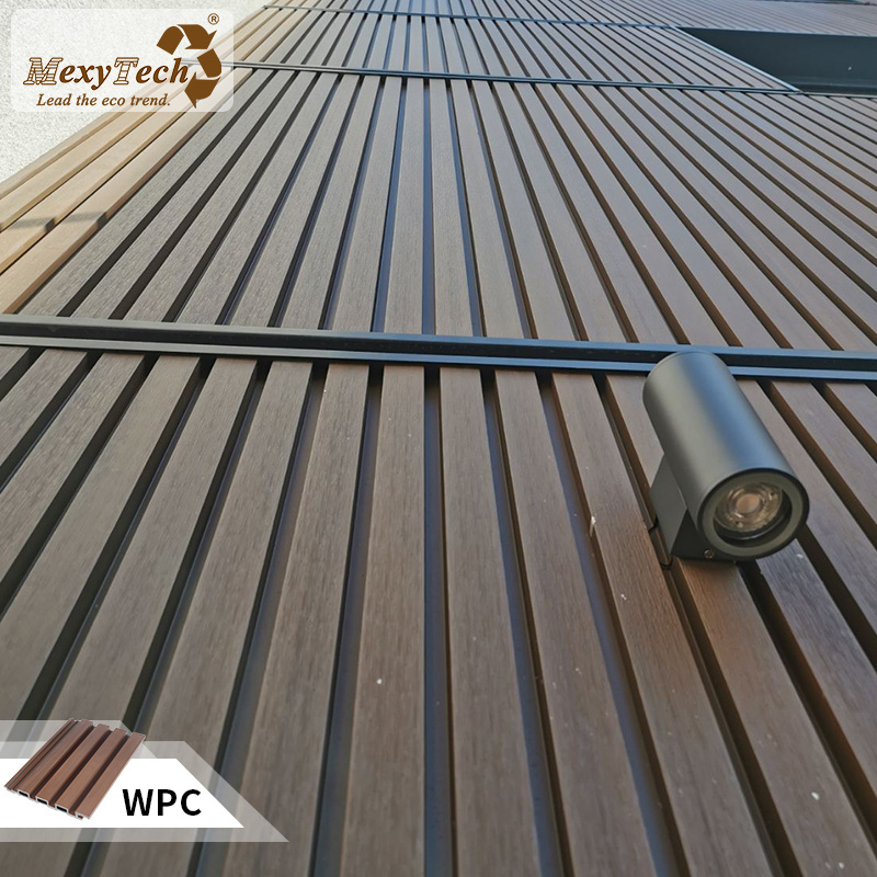 UV-resistant WPC PE wall panels Decoration Exterior composite wooden plastic siding