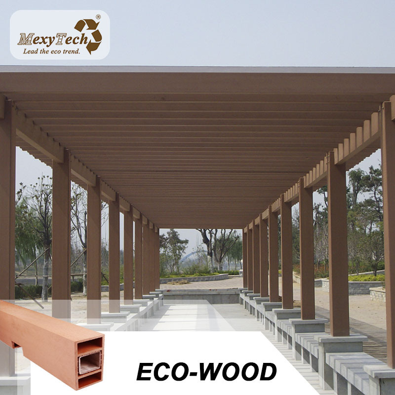 foshan factory hot sale wood pergola garden park used bamboo pvc wpc pergola