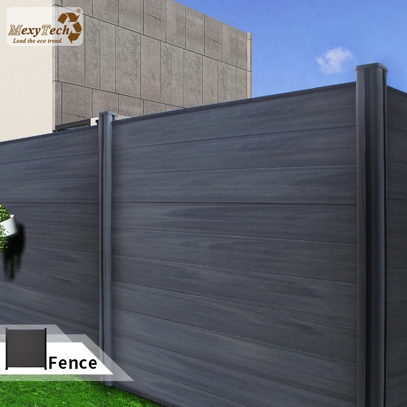 hot sale garden decorative privacy fence waterproof panels wood plastic board composite material outdoor wpc fence