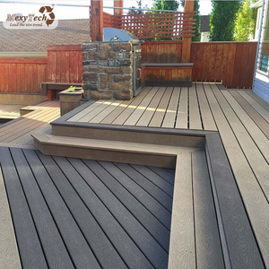 China supplier cheap hollow decking 3d wood grain wpc decking anti rotten wood decking outdoor