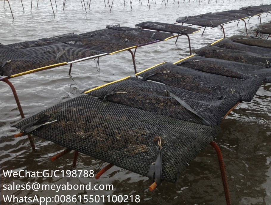 Plastic float oyster bag for aquaculture equipments