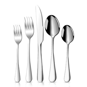 Fast delivery restaurant hotel stainless steel cutlery set knife fork spoon flatware sets black gold flatware bulk custom logo