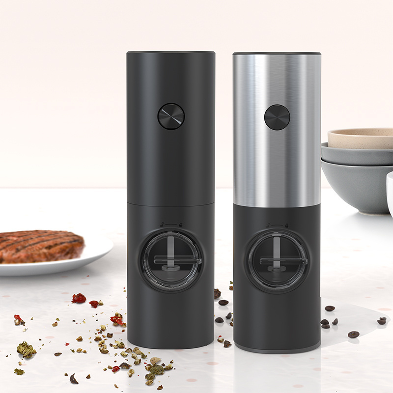 One Button Control Battery-powered Dry Plastic Electric Salt and Pepper Spice Mill Grinders Mills