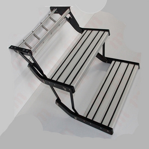 MAYGOOD Aluminum alloy  antiskid manual rv steps and folding steps for motorhome