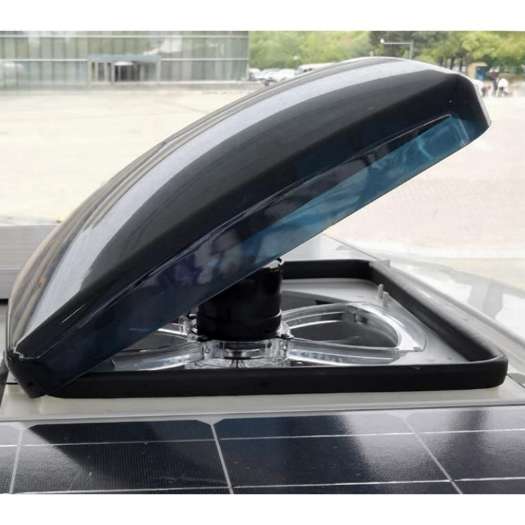 RV roof hatch 280X280mm electric high quality engineering plastic top cover with E-mark caravan roof fan