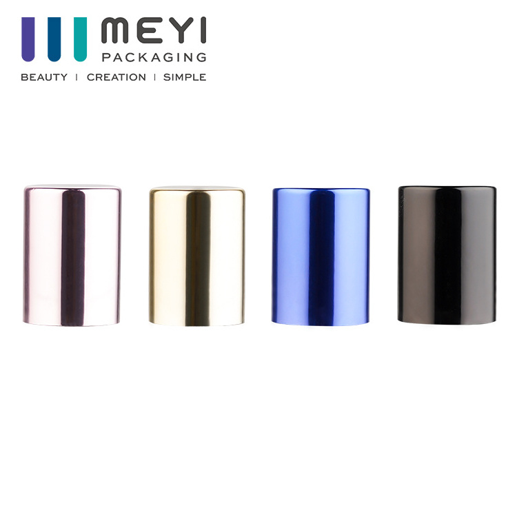 Factory supply aluminum perfume cap with collar for 15mm perfume pump bottle aluminum cap