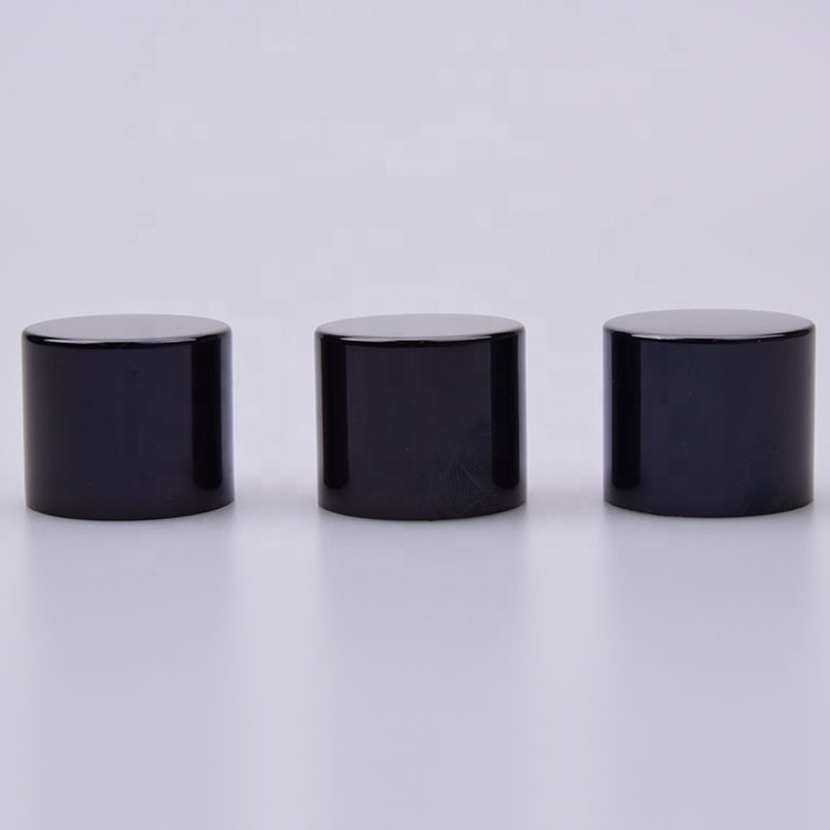 Diameter:30mm Height :25mm High quality shiny black FEA 15mm  perfume cap aluminum cap