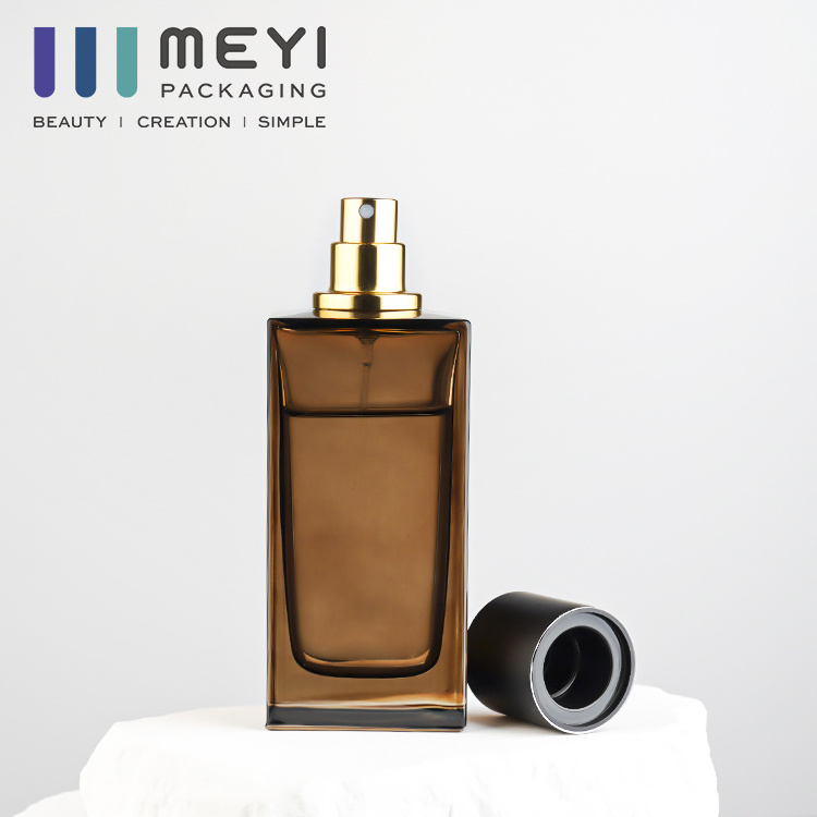 Empty Perfumes Spray With Pumps Glass Bottle Square