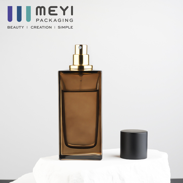 Empty Perfumes Spray With Pumps Glass Bottle Square