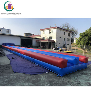 25m Inflatable Foam Slide Double Lanes Inflatable Slip And Slide Long Inflatable Water Slide For The City