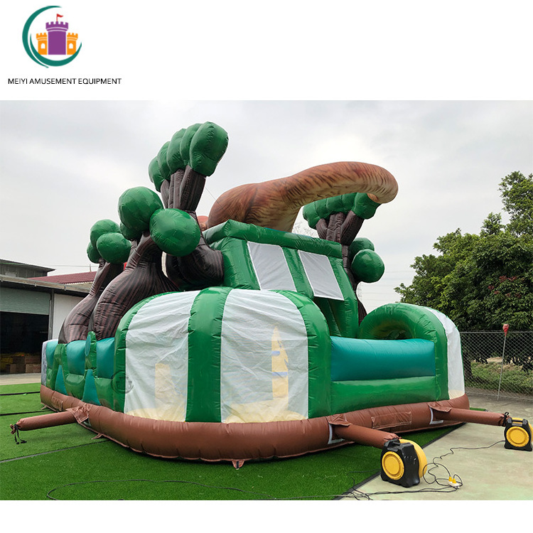 Customized Giant Inflatable Water Slide Dinosaur Inflatable Water Slide Double Lanes Inflatable Slide For Pool