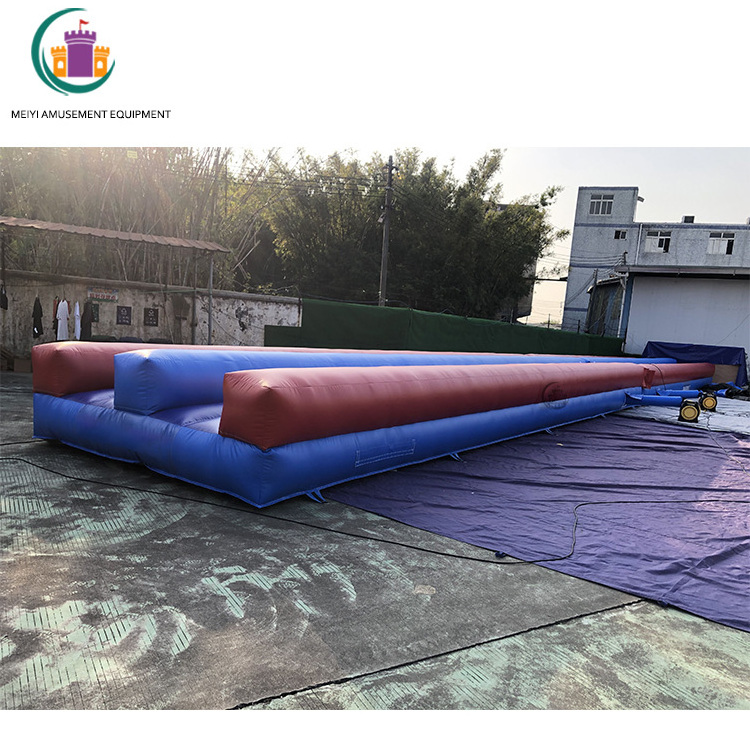 25m Inflatable Foam Slide Double Lanes Inflatable Slip And Slide Long Inflatable Water Slide For The City