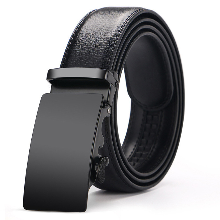 Wholesale Cow Leather Men's Premium Belt Man New Fashion Classic Retro Men Waist Belt Black High Quality Belt