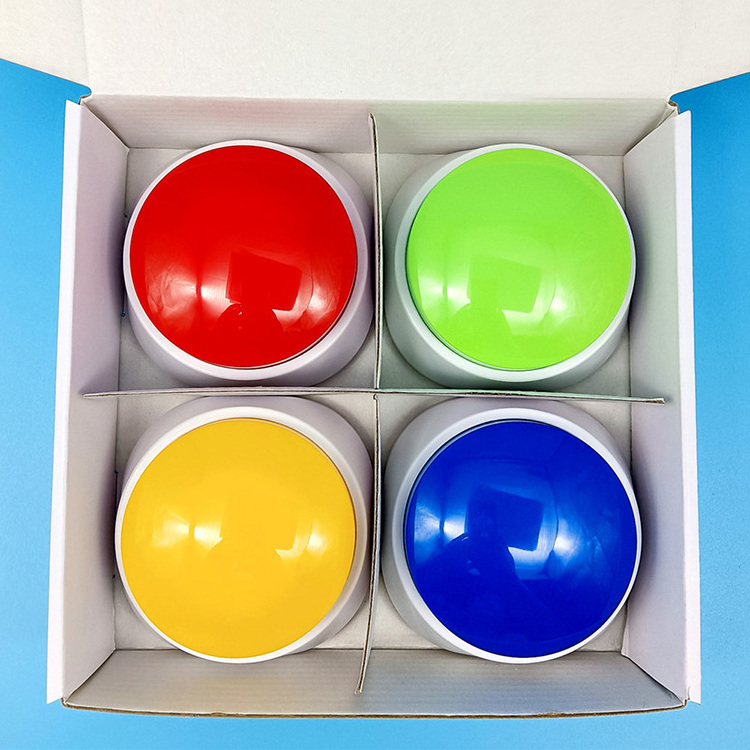 Hight Quantity Recordable Answer Buzzers Sound Dog Button For Communication