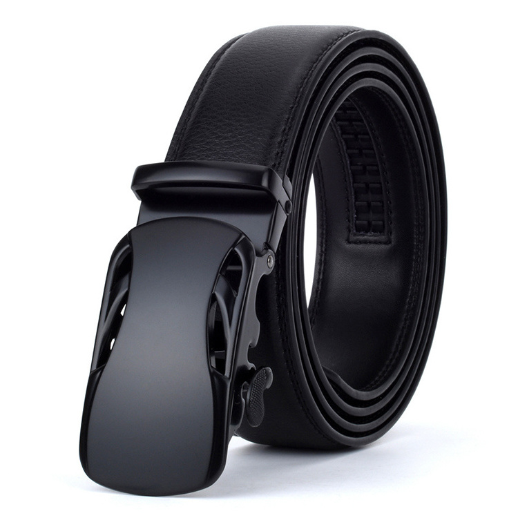 Wholesale Cow Leather Men's Premium Belt Man New Fashion Classic Retro Men Waist Belt Black High Quality Belt