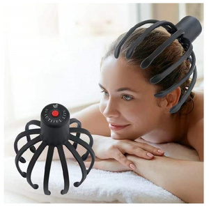 Hot Sell Stress Relief Massager Usb Electric Cordless Silicone Octopus Head Massager Scalp