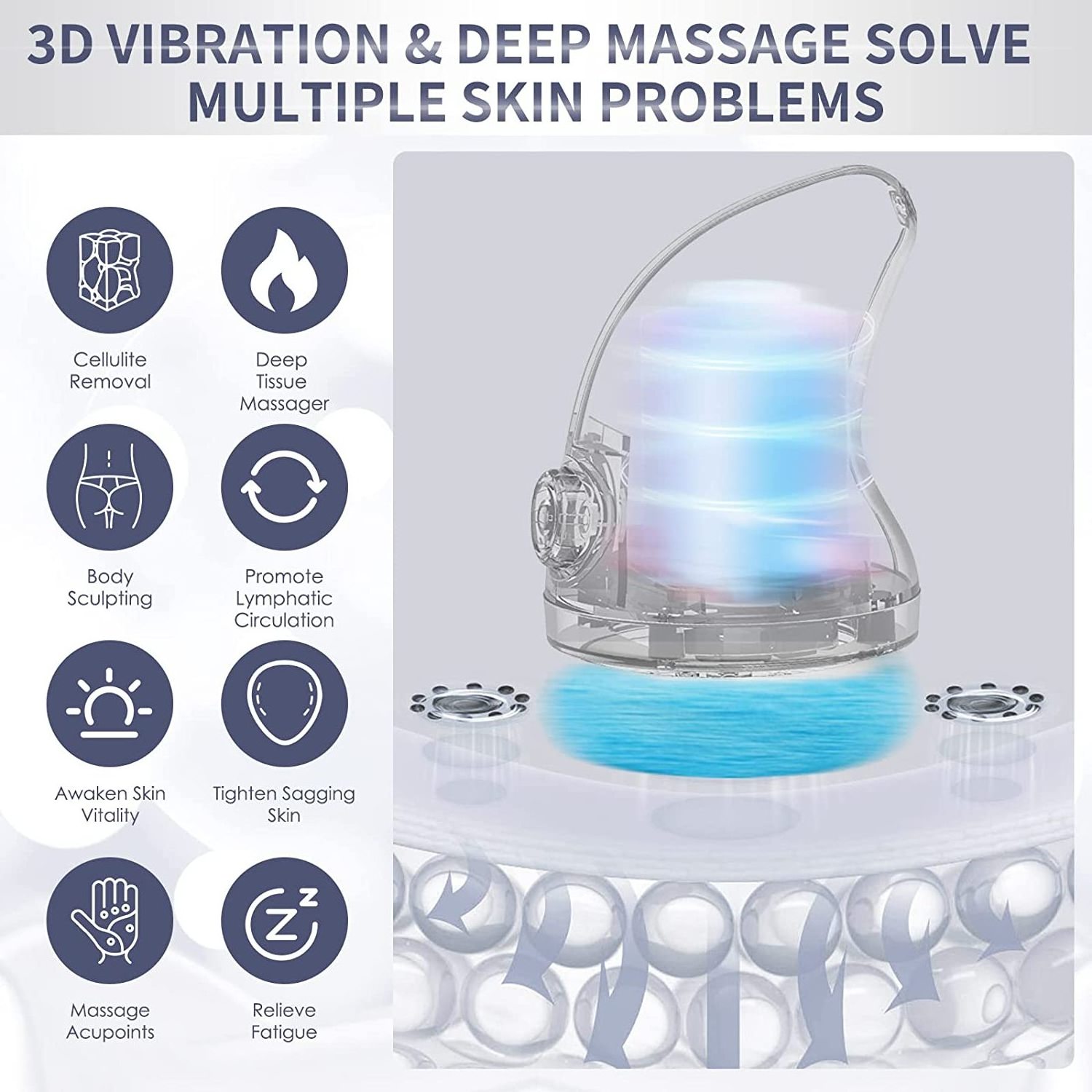 Factory Wholesale Handheld Cellulite Remover Vibro and Sculptor Body Massage All Over Body Cellulite Roll Massage Machine