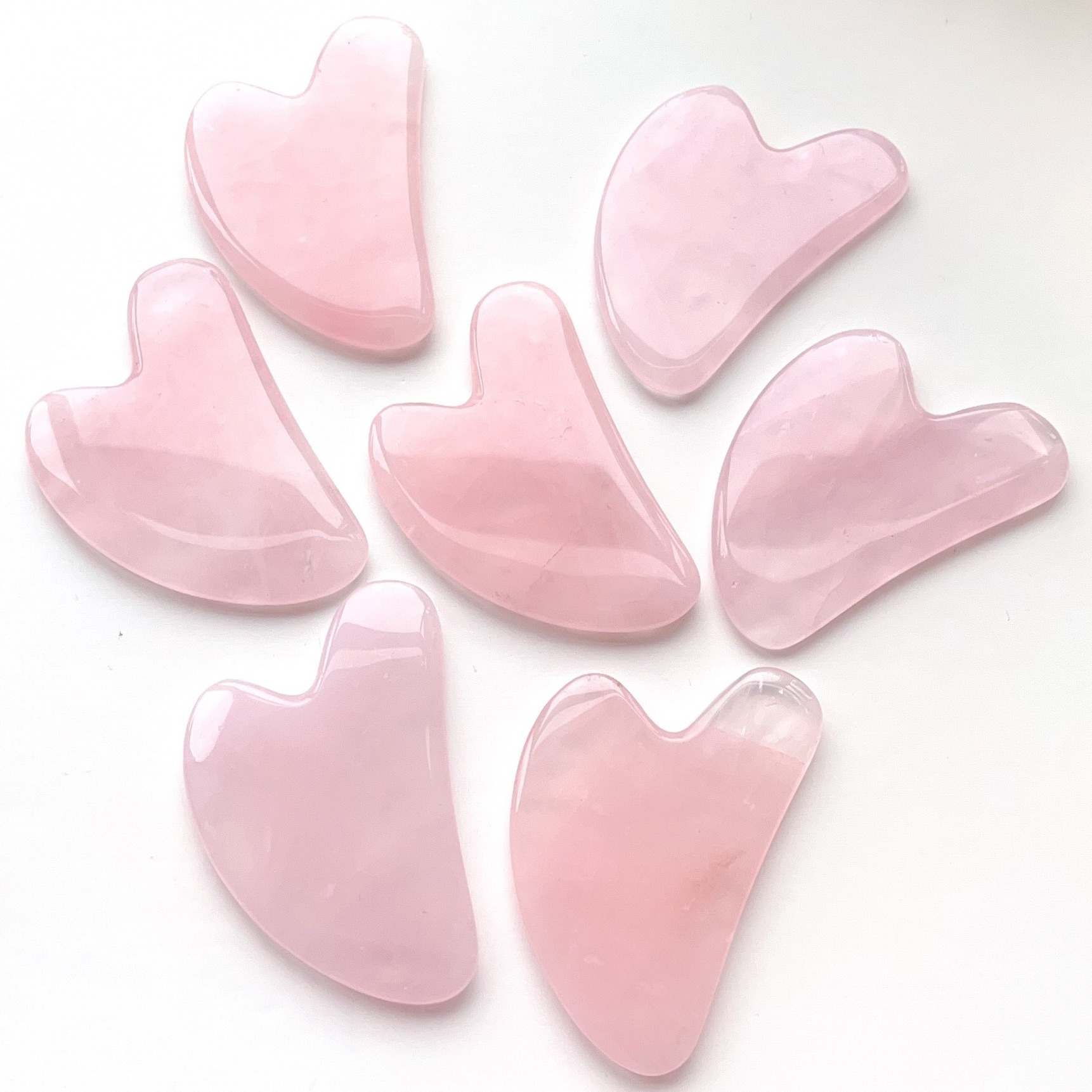 Hot Sale Woman Face Lift Massager Board Crystal Guasha Tools Heart Shape Jade Guasha Massage Stone For Skin