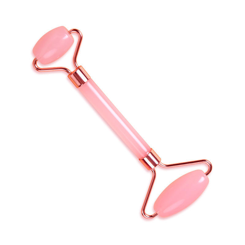 Spot Goods Handheld Mute Style Natural Woman Jade Roller Massage Face Rollers Facial Roller Gua Sha Jade Kit