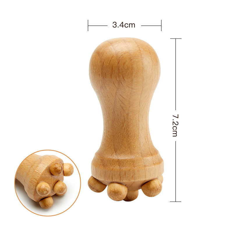 High Quality Wood Therapy Massage Tools Set Wooden Gua Sha Roller Stick Lymphatic Drainage Tool