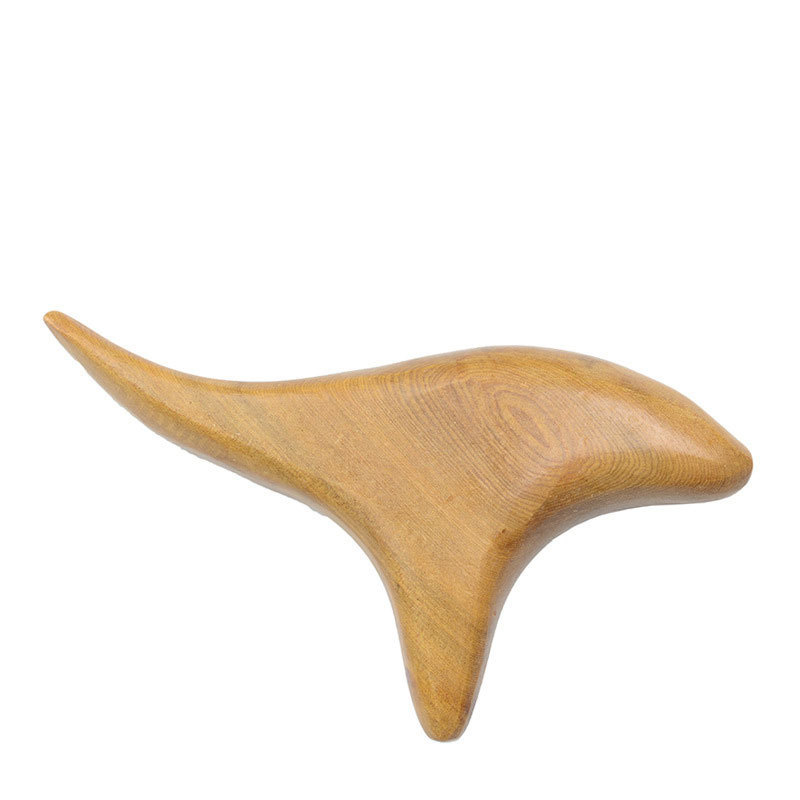 Triangle Body Relax Natural Wooden Gua Sha Tools Handmade Wooden Therapy Massage Gua Sha Face Tool